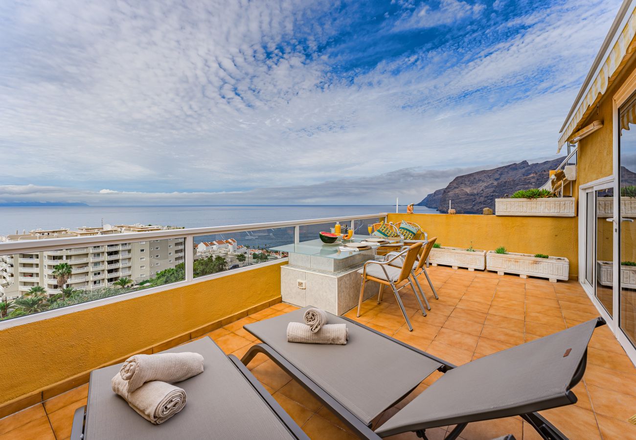 Apartamento en Santiago del Teide - Amazing Sea View Apartment wit big terrace Los Gigantes