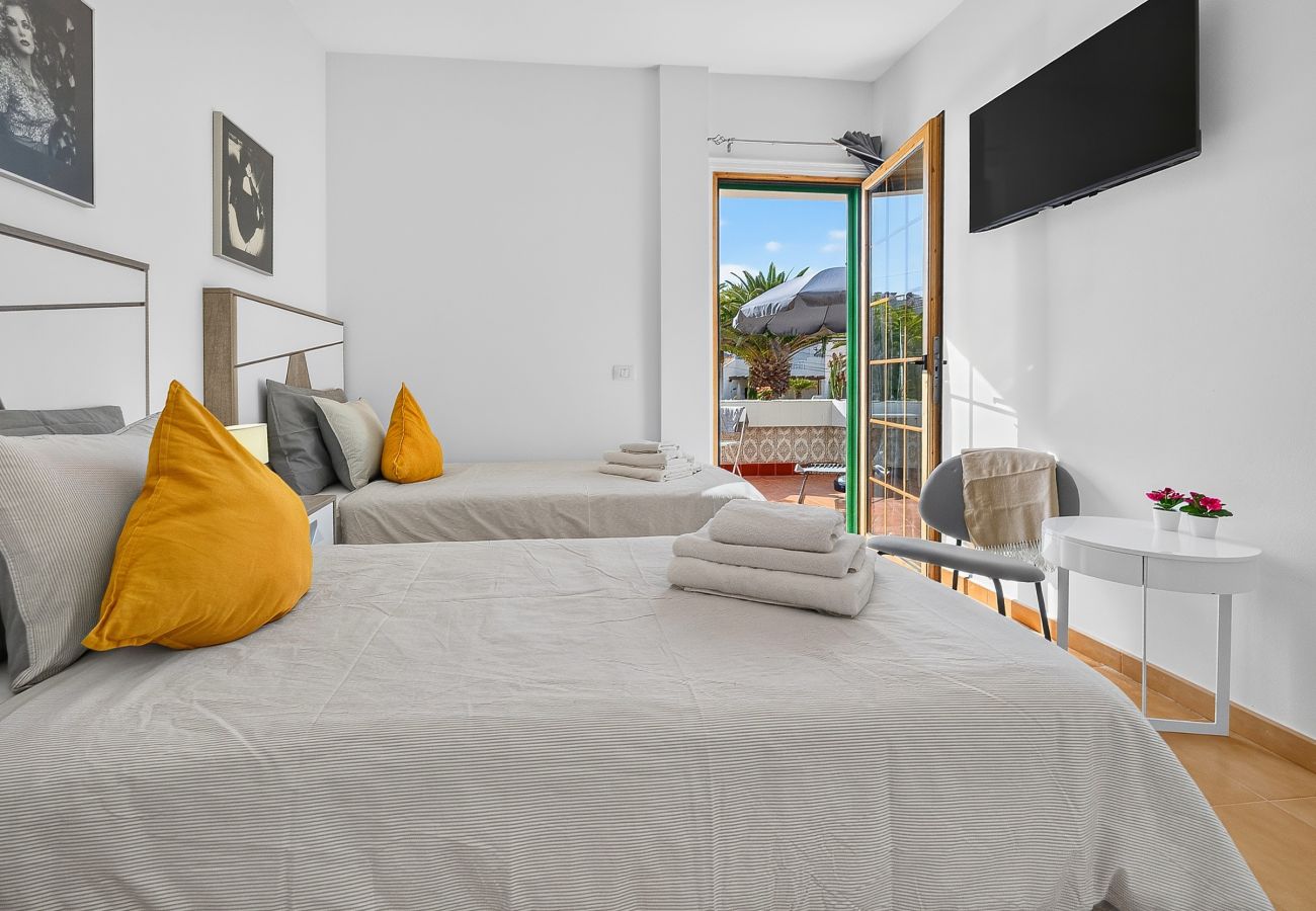 Ferienhaus in Palm - Mar - Casa El Pinzon - Sea View Holiday House Palm Mar